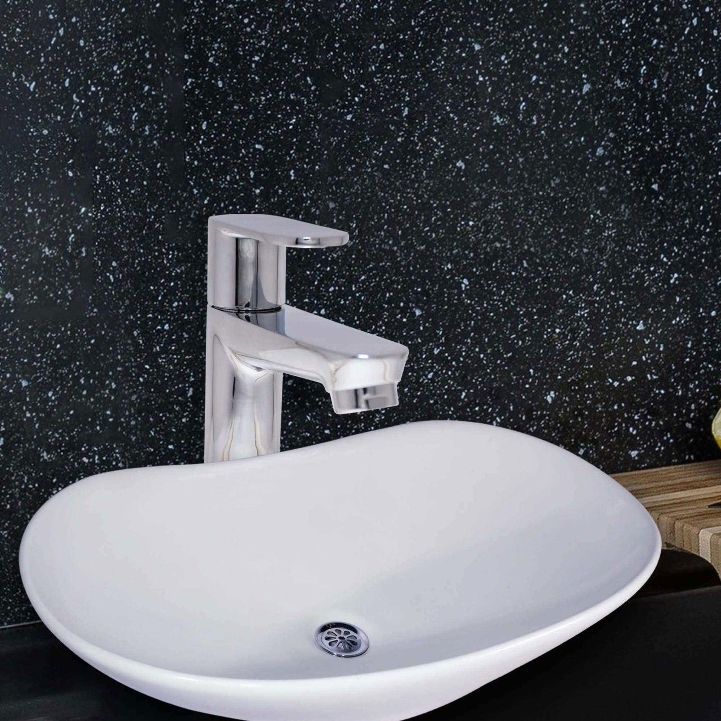 IVANO Brass Pillar Cock Chrome Tap, Flange – High Flow For Bathroom and Kitchen - D&B Bathware