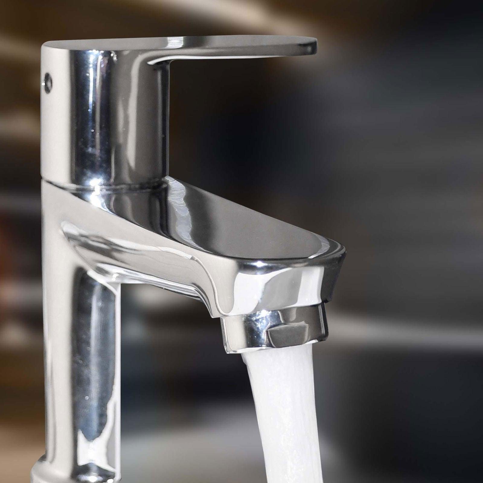 IVANO Brass Pillar Cock Chrome Tap, Flange – High Flow For Bathroom and Kitchen - D&B Bathware