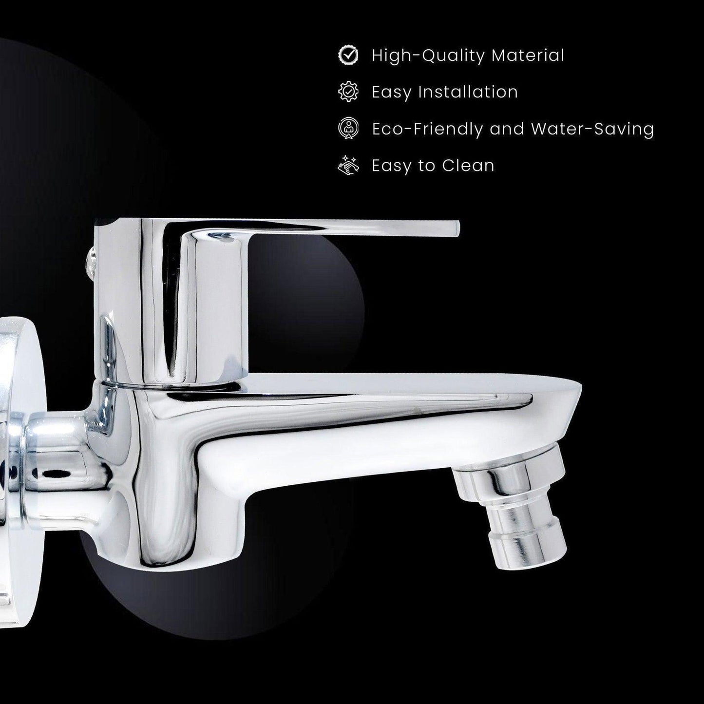 IVANO High Flow Washing Machine Brass Tap For Bathroom and Kitchen with Flange - D&B Bathware