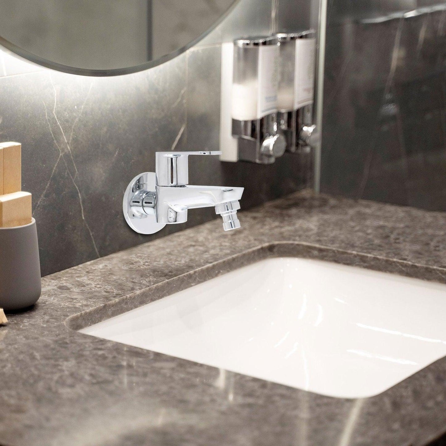 IVANO High Flow Washing Machine Brass Tap For Bathroom and Kitchen with Flange - D&B Bathware