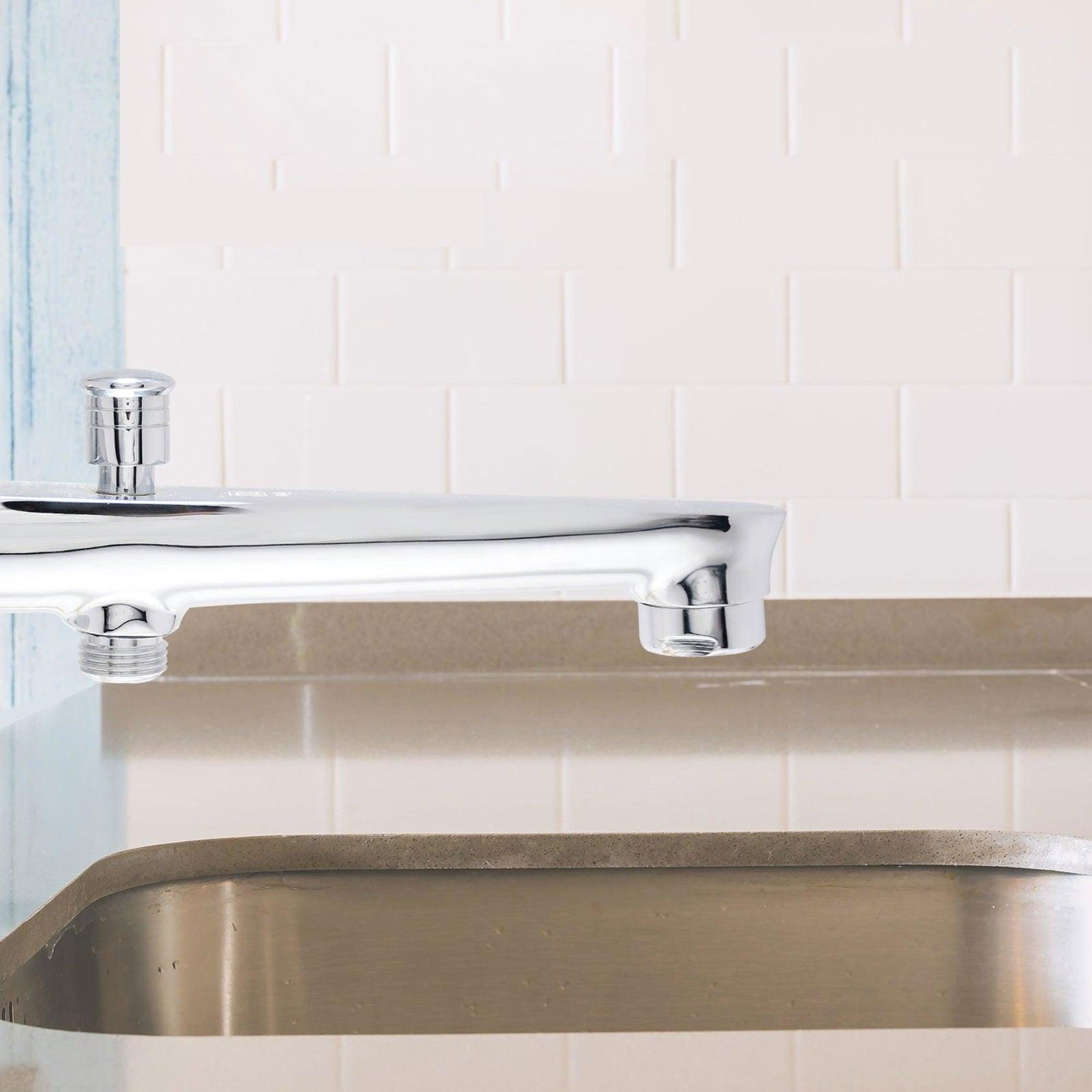 IVANO Tip-Ton High-Flow Brass Bath Spout Tub Filler with Flange Premium Design - D&B Bathware