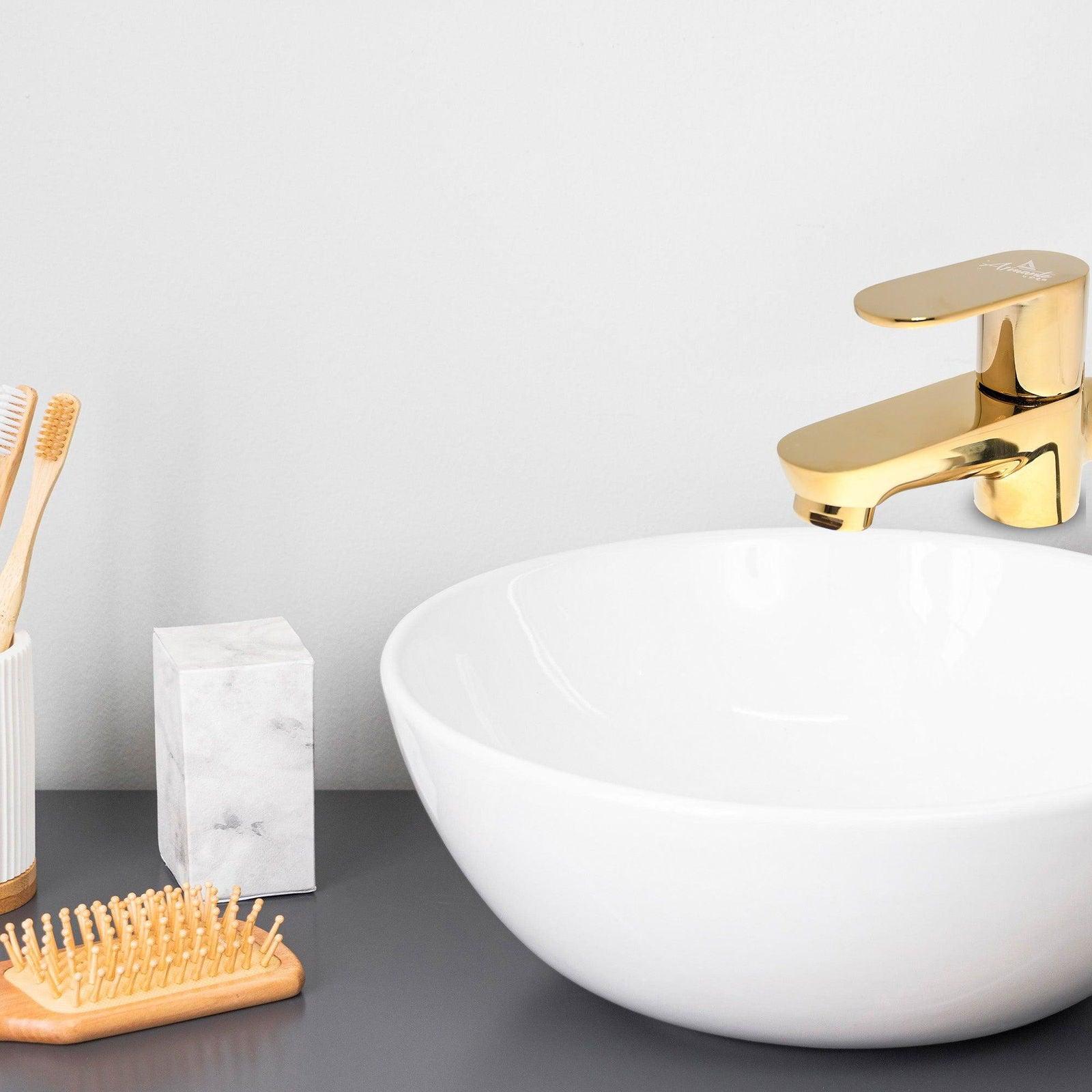 Ivano 2-Way Bib Cock Empire Gold – Luxury & Durability for Your Bathroom - D&B Bathware