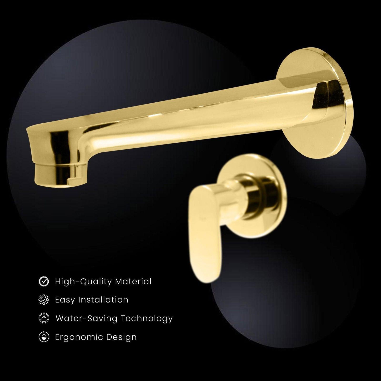 Ivano Bath Spout Plain Empire Gold – Luxury & Durability for Modern Bathrooms - D&B Bathware