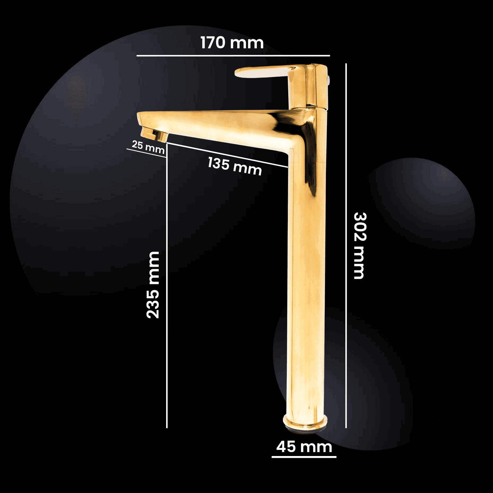 Ivano Extended Tall Pillar Tap – Premium 1060g Faucet for Modern Kitchens & Bathrooms - D&B Bathware