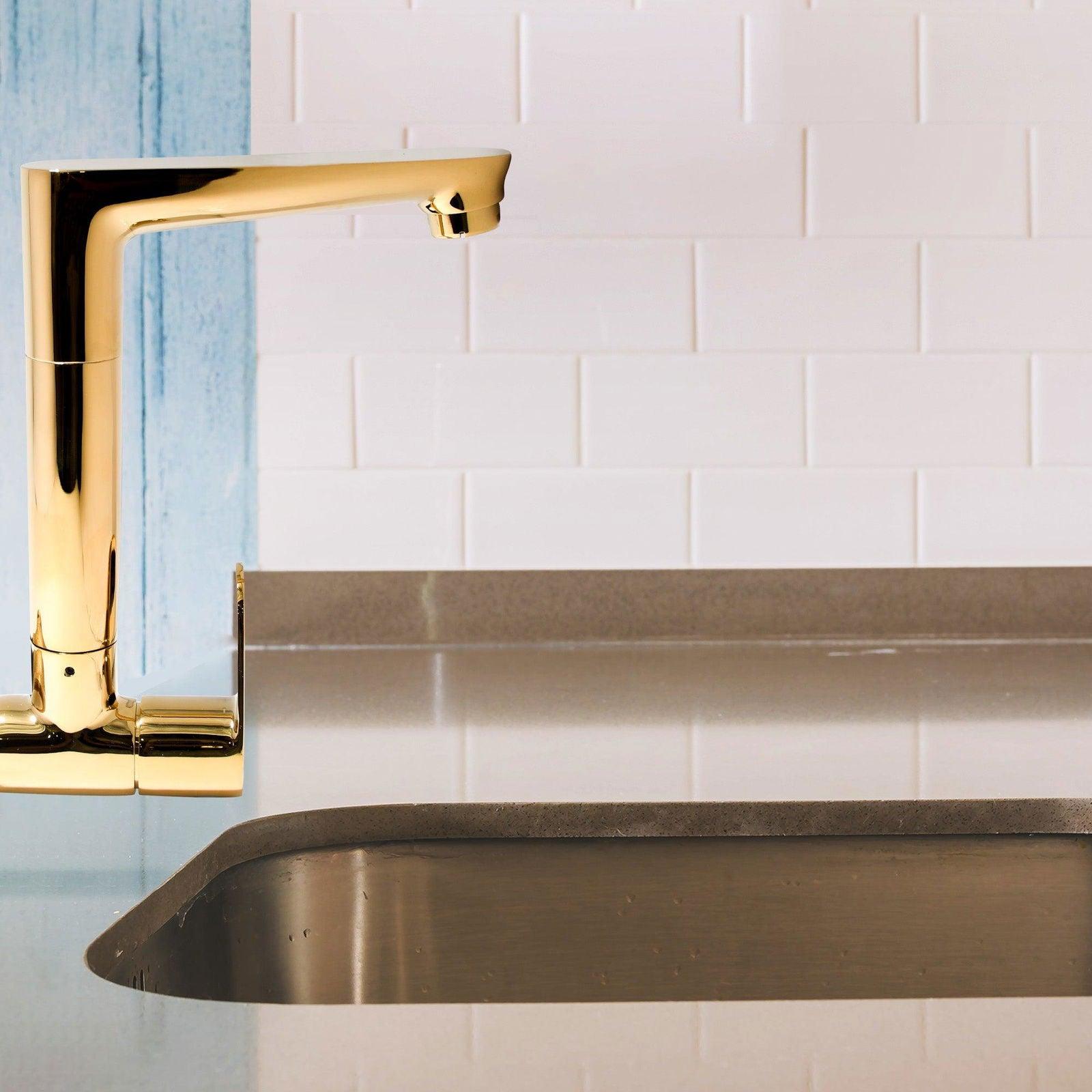 Ivano Sink Cock Gold – Premium 1080g Kitchen & Bathroom Tap - D&B Bathware
