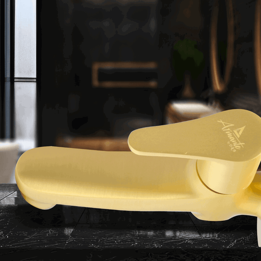 LAZZARO Brushed Gold Long Body Tap – Stylish & Durable Faucet for Modern Kitchens - D&B Bathware