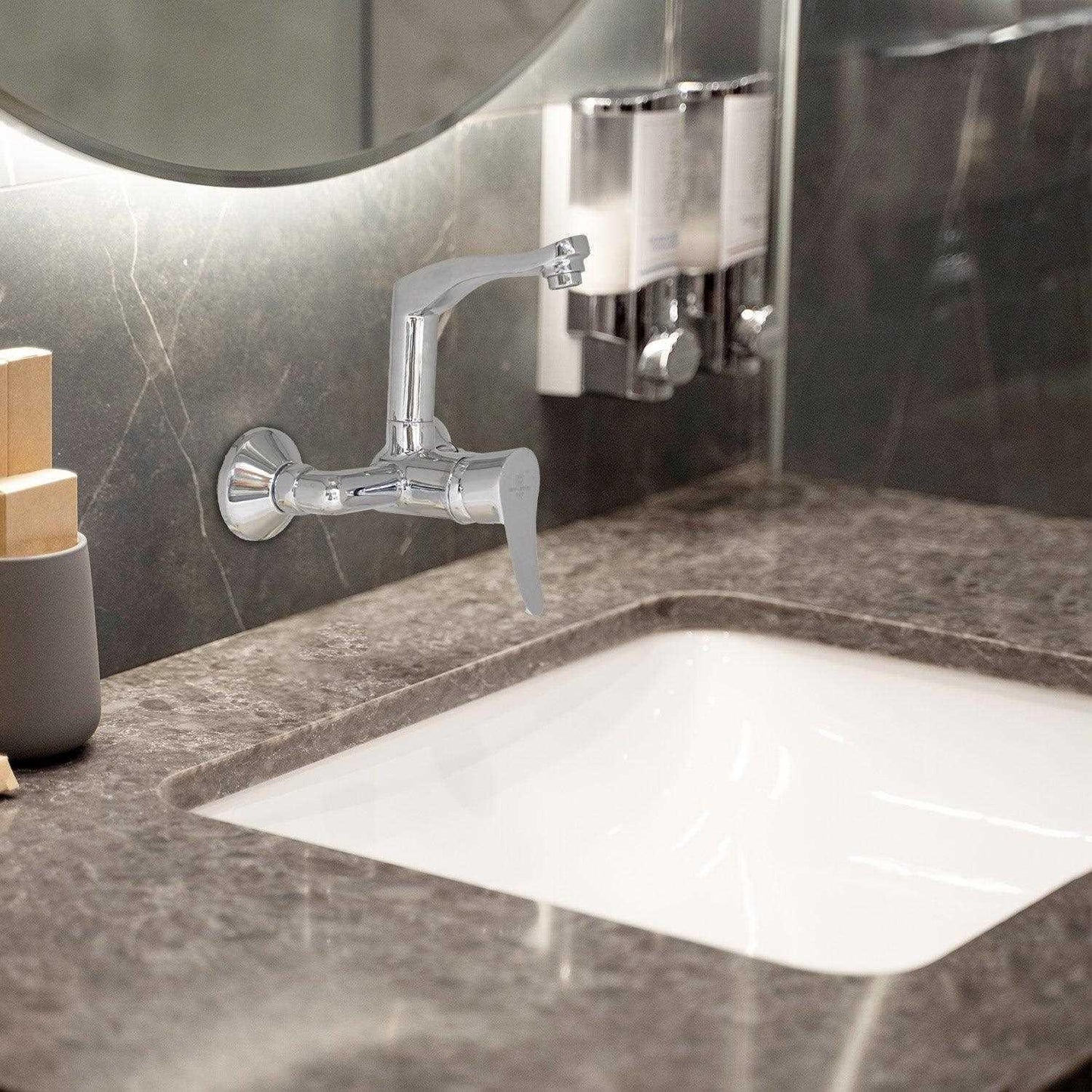 LAZZARO KITCHEN SINK MIXER SINGLE LEVER WALL MOUNTED - D&B Bathware