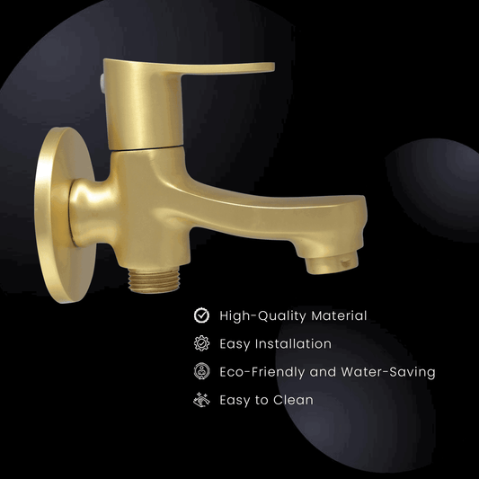 Lazzaro Brushed 2 Way Bib Cock - Premium Quality & Stylish Bathroom Faucet - D&B Bathware