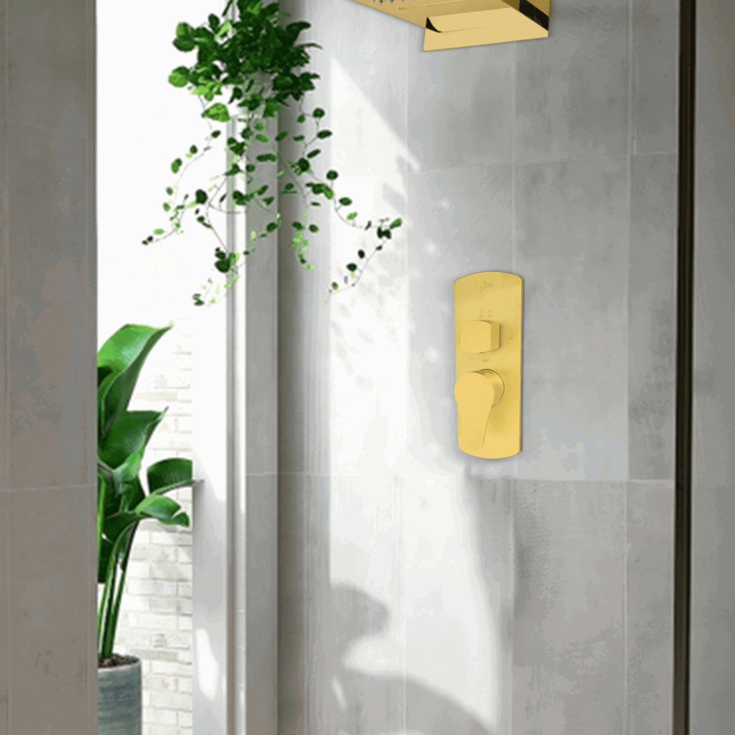 Lazzaro Brushed 3600 Hydra Turbo Upper Part - High-Performance Water Flow System - D&B Bathware