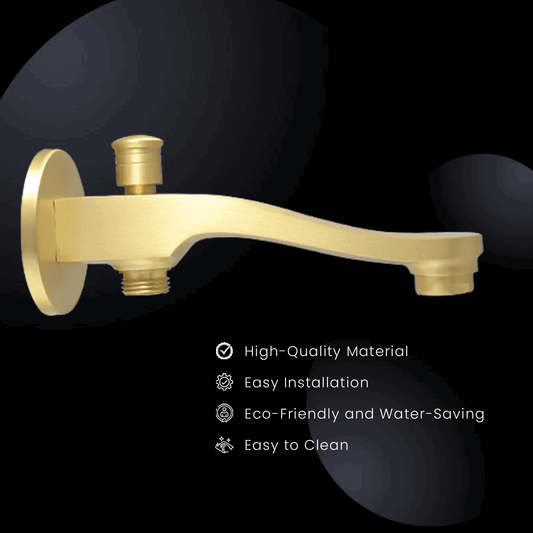 Lazzaro Brushed Bath Spout Tipp Ton - Elegant Design & Smooth Water Flow - D&B Bathware