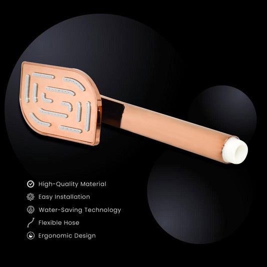 Leaf Hand Showers (Single Flow) (Plushy Rose Gold) - D&B Bathware