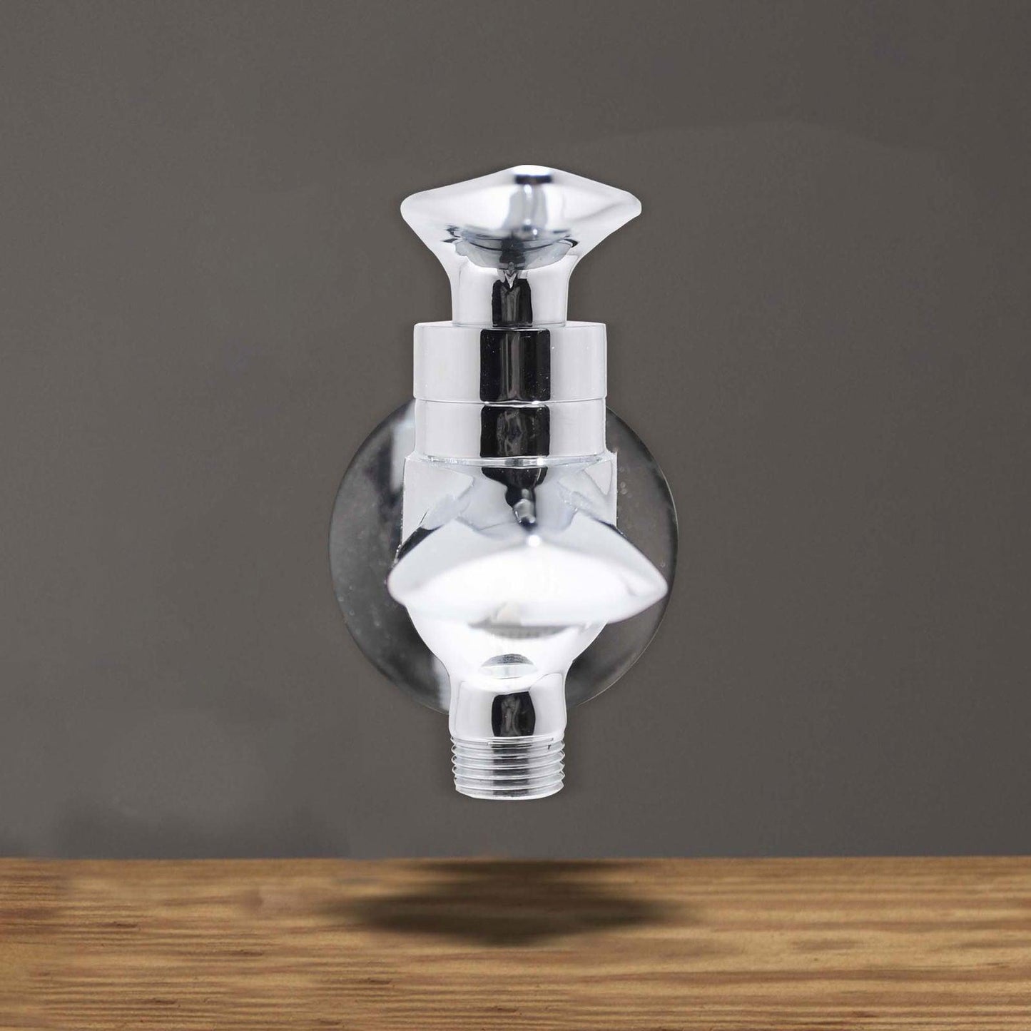 NAUTICA Brass 2-Way Bib Cock Tap – Ideal for Bathroom, Kitchen, Chrome Finish - D&B Bathware