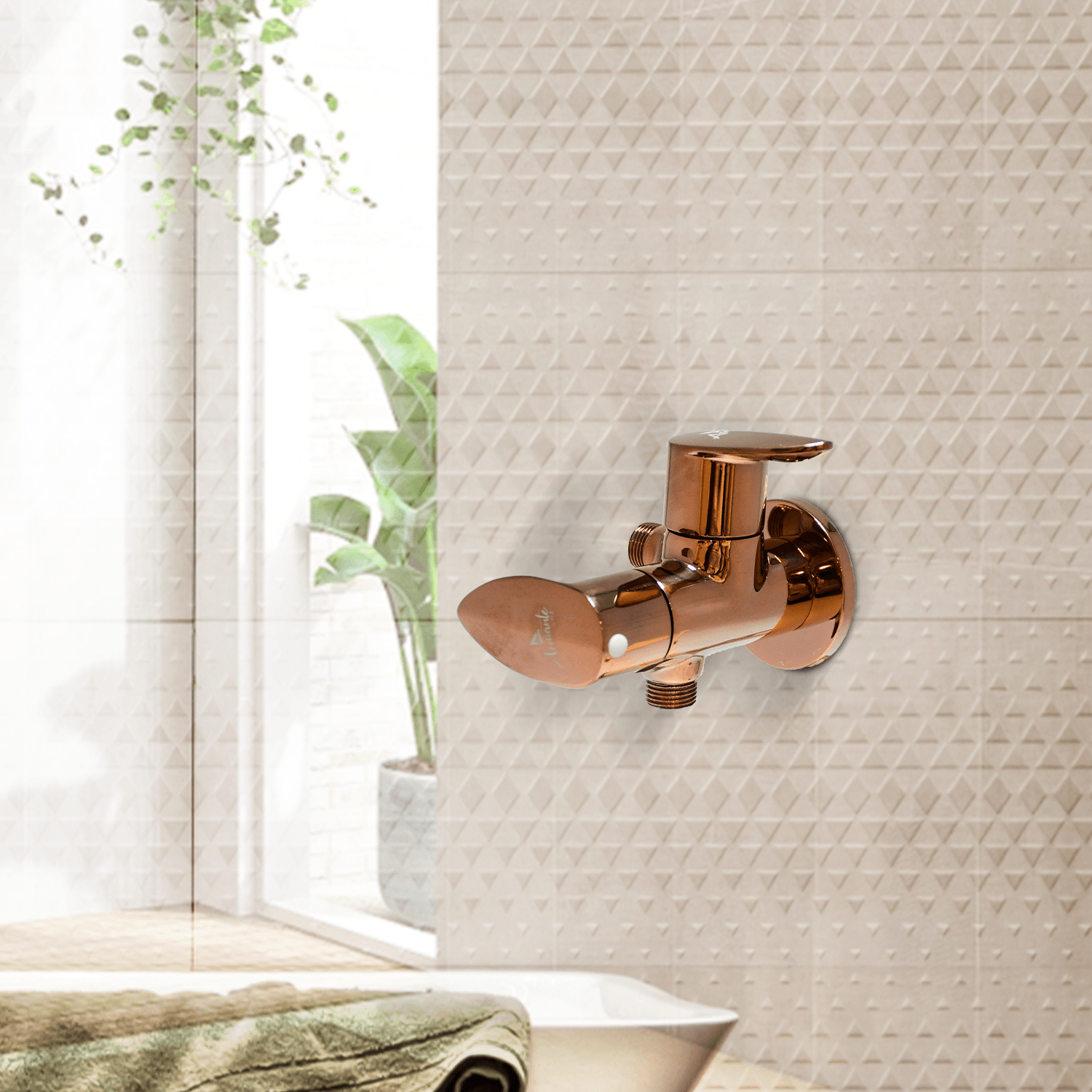 Nautica 2-Way Angle Valve - Rose Gold | Premium Bathroom Valve - D&B Bathware
