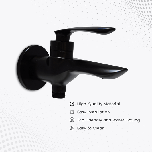 Nautica 2-Way Bib Cock - Black | Stylish & Durable Bathroom Tap - D&B Bathware