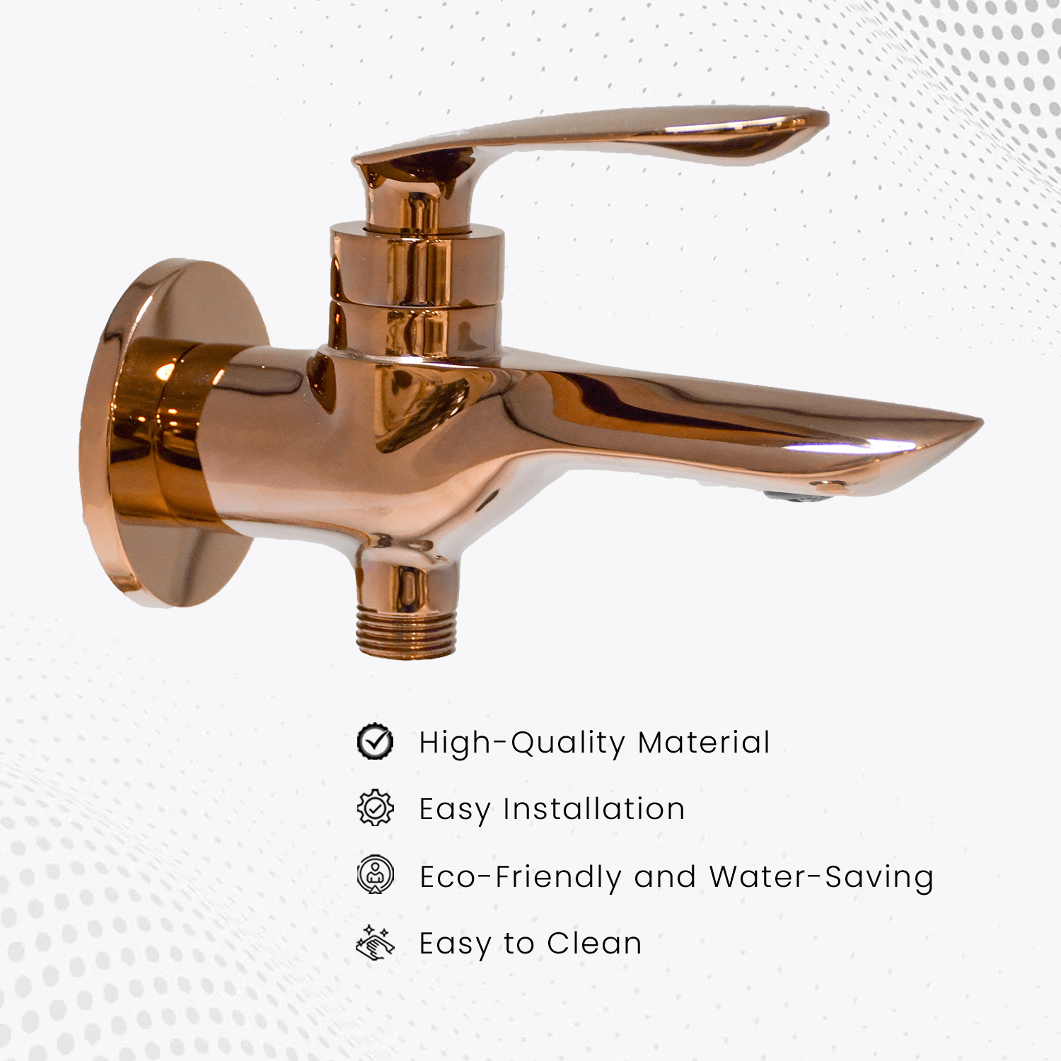 Nautica 2-Way Bib Cock - Rose Gold | Elegant & Durable Bathroom Tap - D&B Bathware