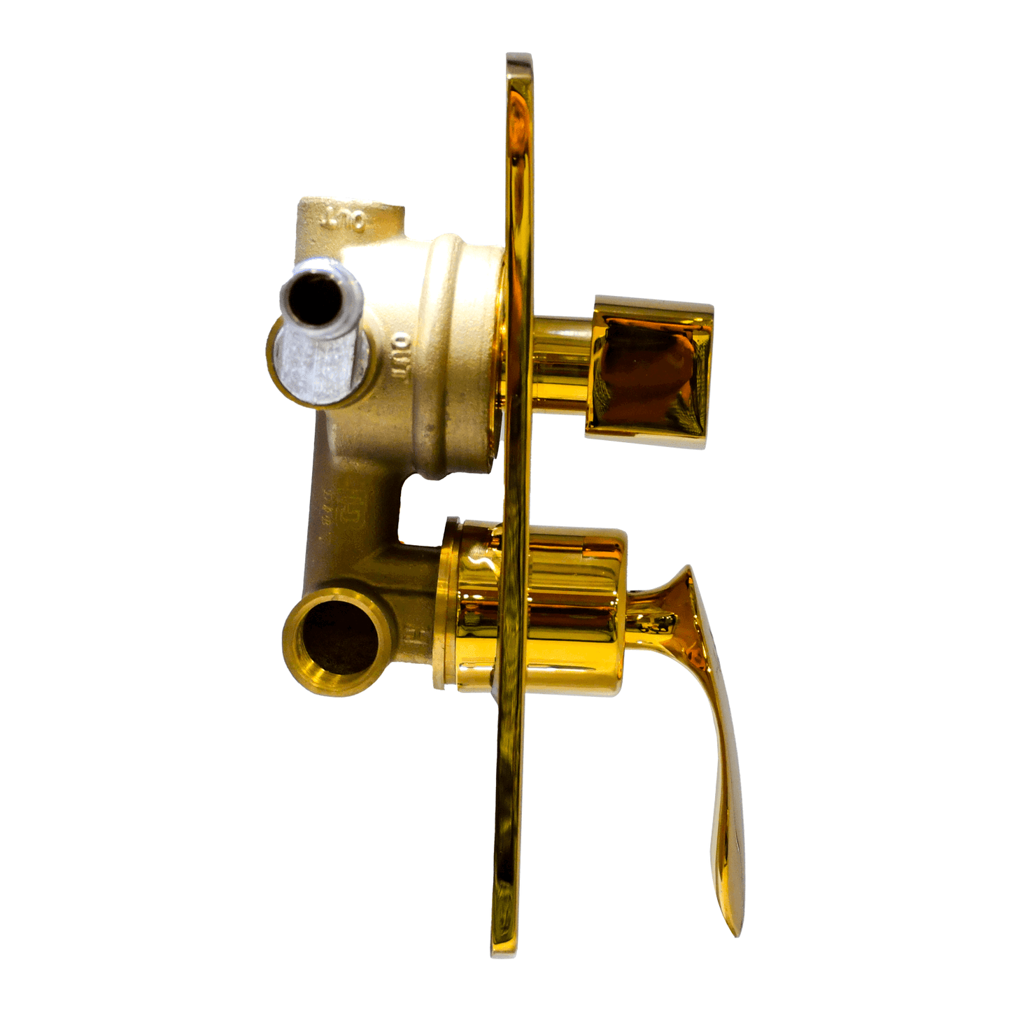 Nautica 3600 Hydra Turbo 3 Outlet Upper Part - Gold | Luxury Shower System | DB Bathware - D&B Bathware