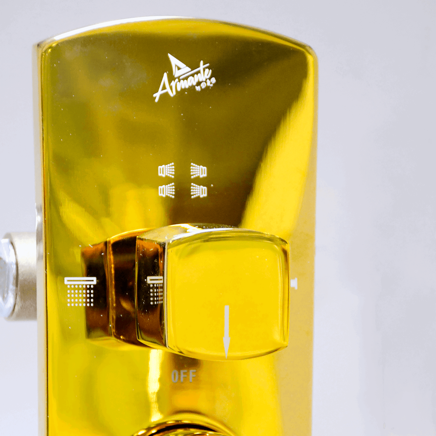 Nautica 3600 Hydra Turbo 3 Outlet Upper Part - Gold | Luxury Shower System | DB Bathware - D&B Bathware