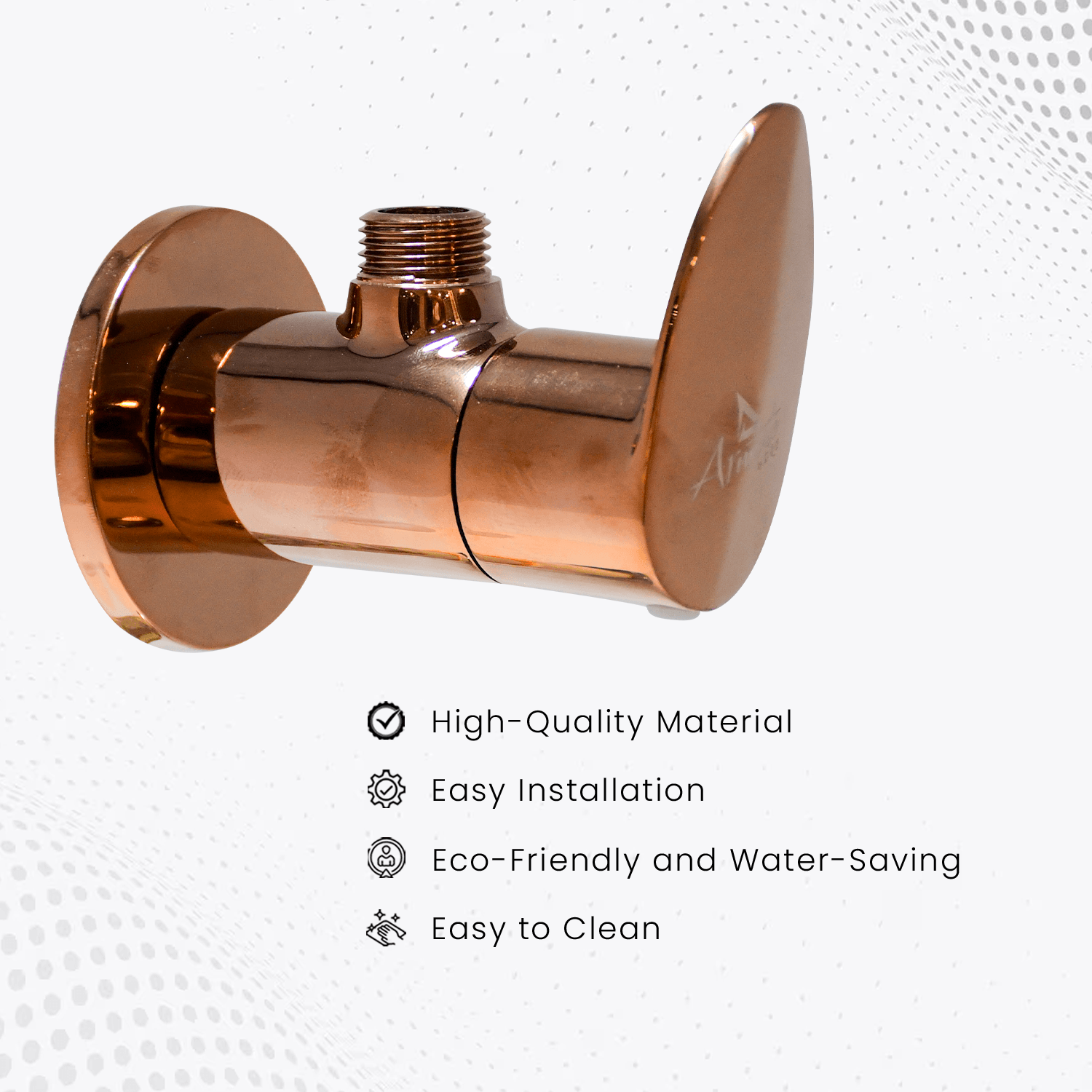 Nautica Angle Valve - Rose Gold | Premium Bathroom Valve - D&B Bathware