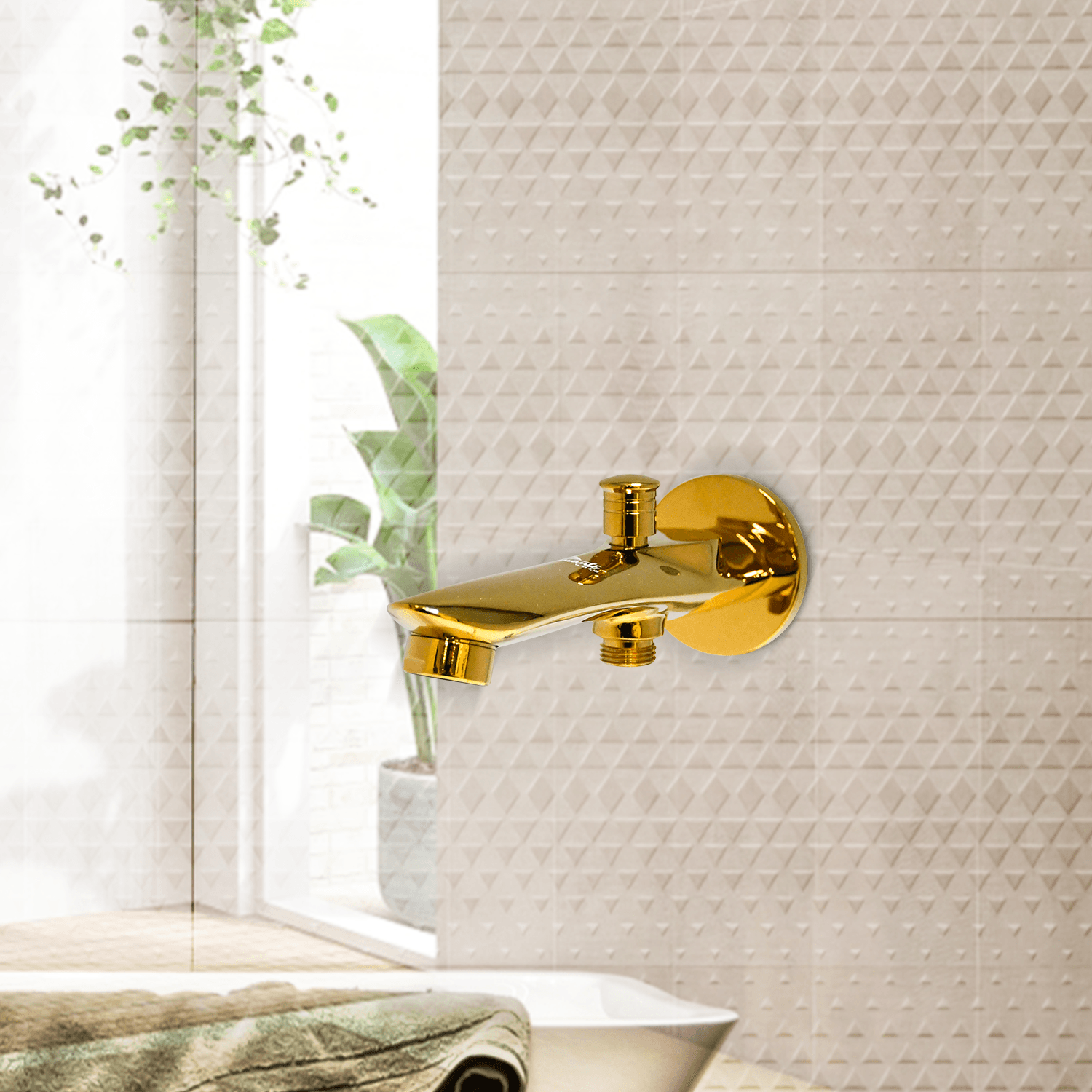 Nautica Bath Spout Tip Ton - Gold | Elegant & Durable Bathroom Spout - D&B Bathware