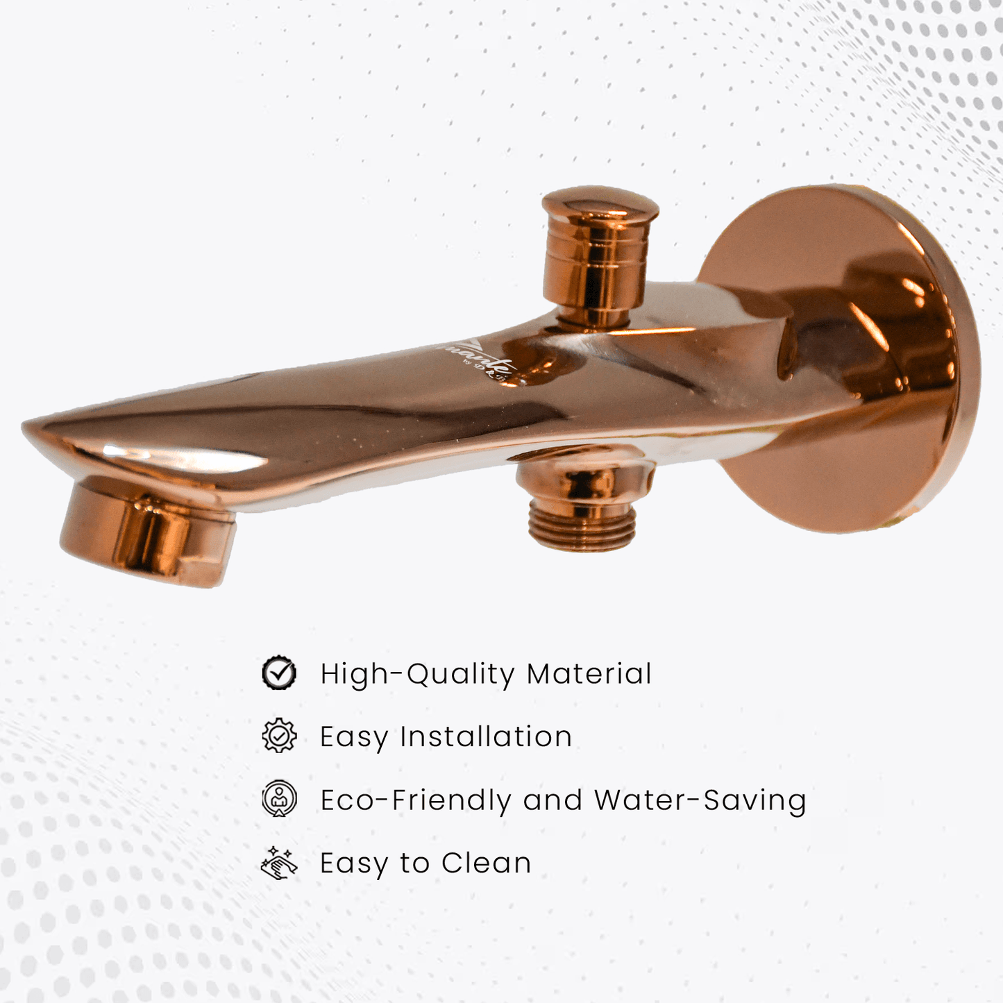 Nautica Bath Spout Tip Ton - Rose Gold | Stylish & Durable Bath Spout - D&B Bathware
