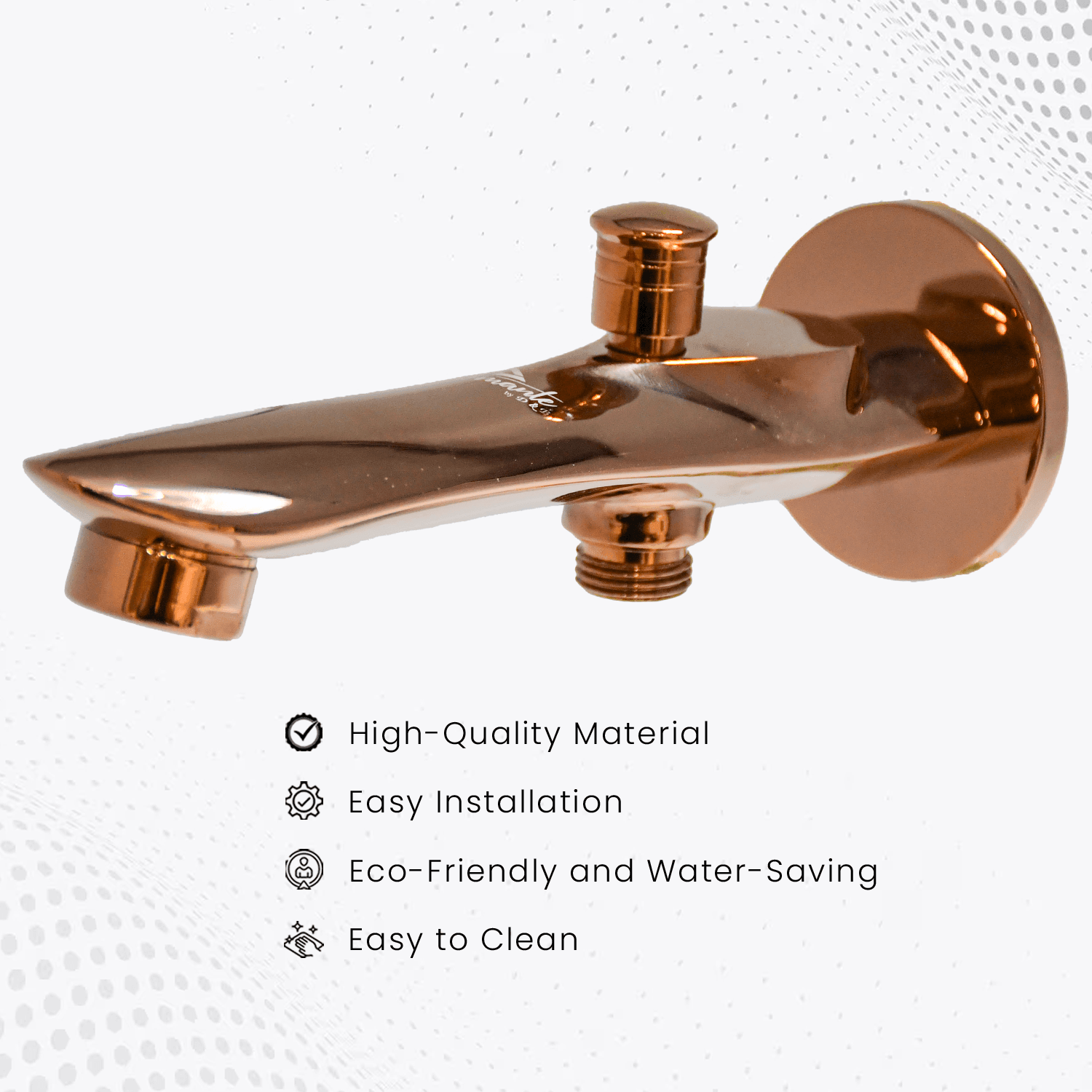 Nautica Bath Spout Tip Ton - Rose Gold | Stylish & Durable Bath Spout - D&B Bathware