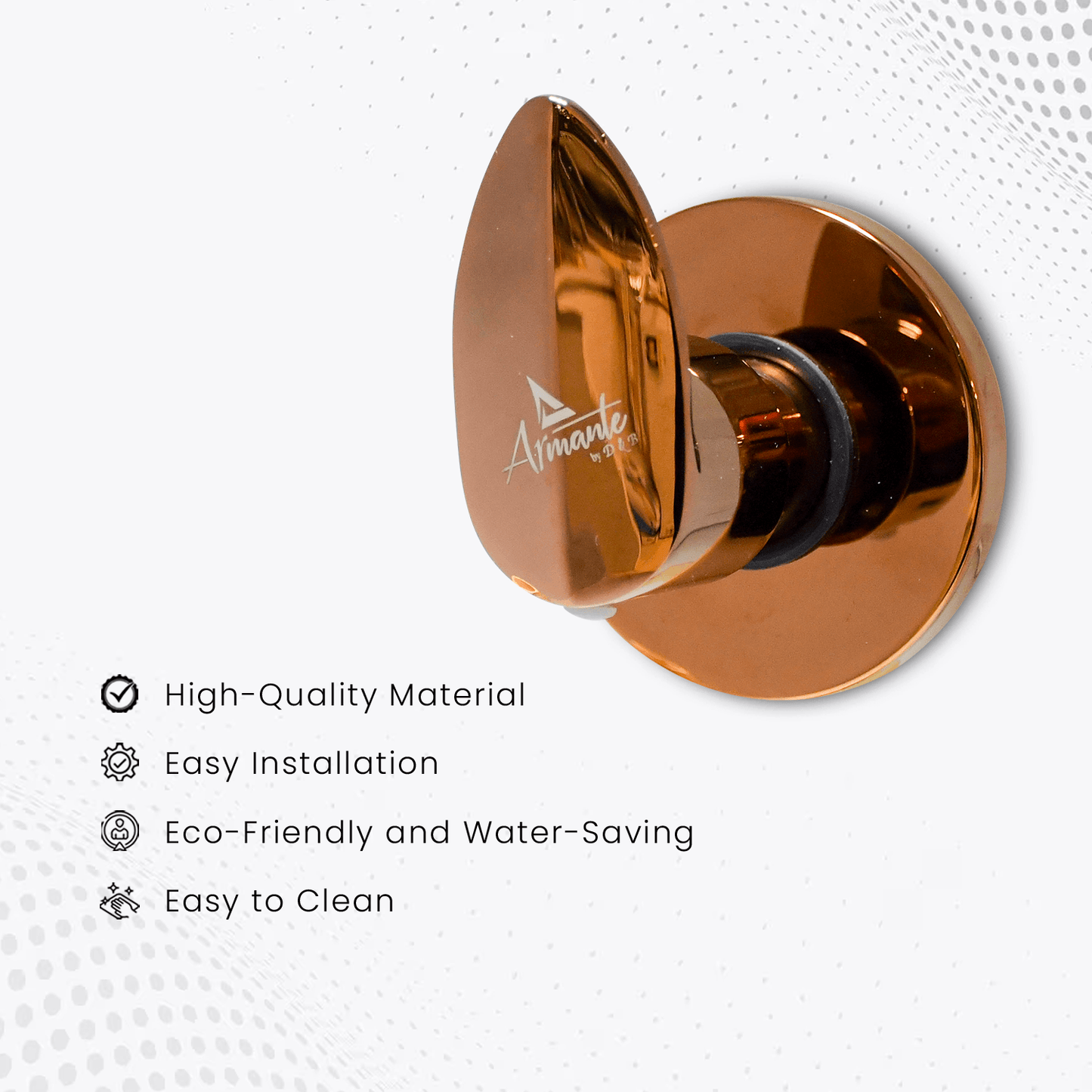 Nautica Concealed Upper Part - Rose Gold | Premium Bathroom Fixture - D&B Bathware