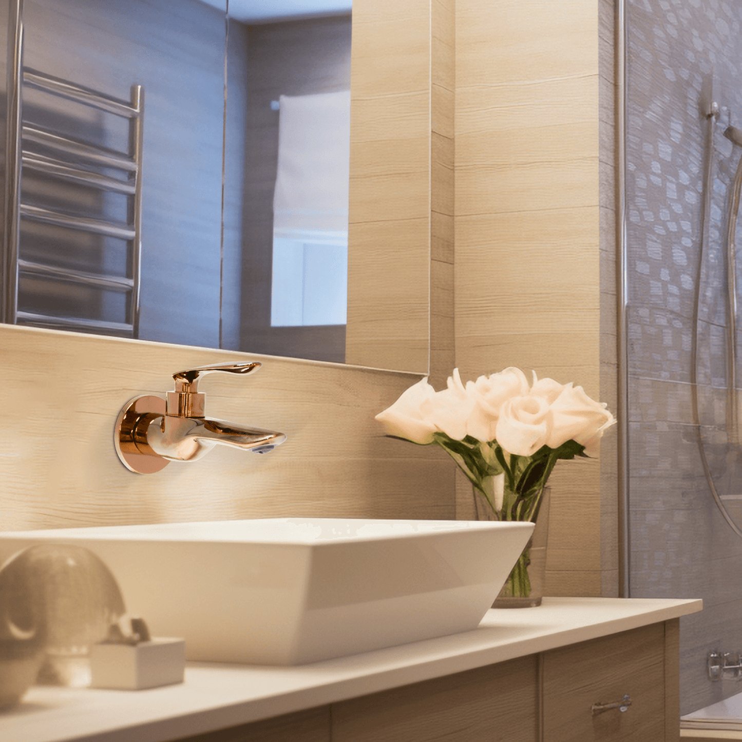 Nautica Long Body Tap - Rose Gold | Elegant & Durable Bathroom Faucet - D&B Bathware