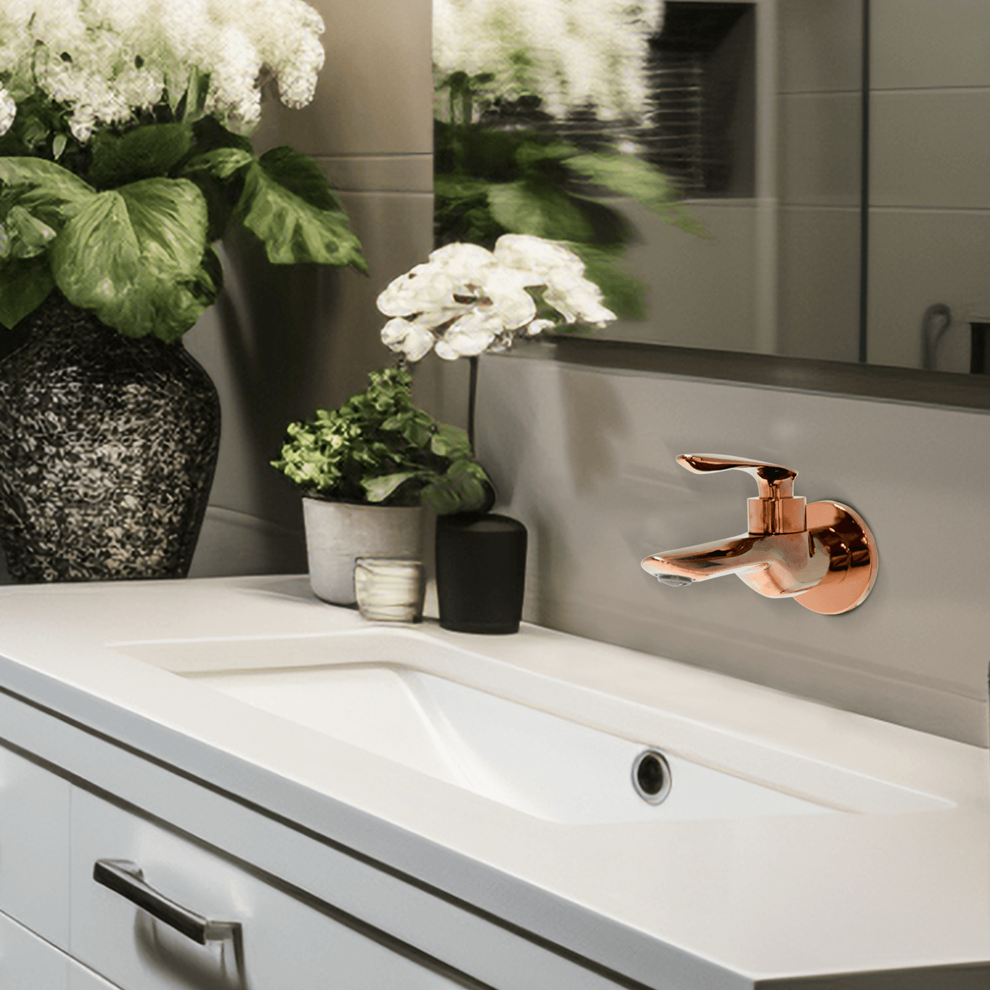 Nautica Long Body Tap - Rose Gold | Elegant & Durable Bathroom Faucet - D&B Bathware