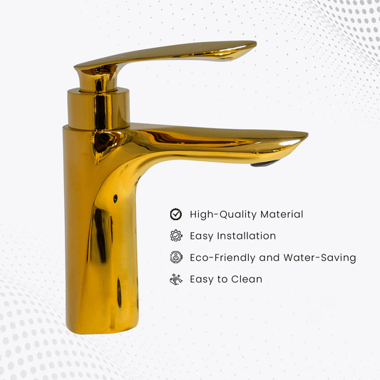 Nautica Pillar Cock - Gold | Premium Bathroom Faucet - D&B Bathware