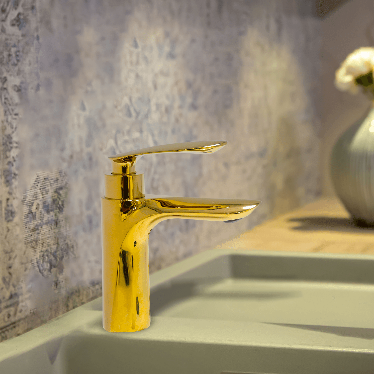 Nautica Pillar Cock - Gold | Premium Bathroom Faucet - D&B Bathware