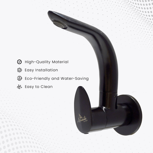 Nautica Sink Cock - Black | Modern & Durable Bathroom Faucet - D&B Bathware