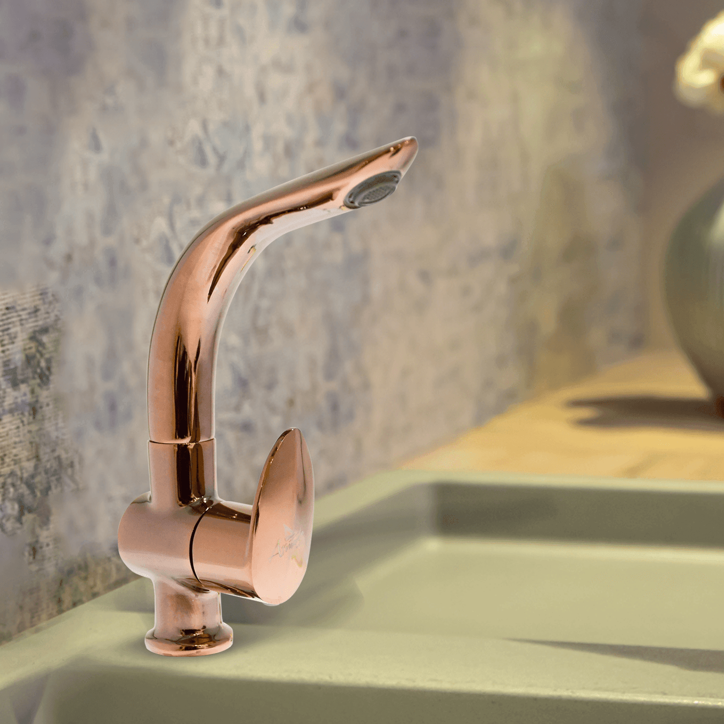 Nautica Swan Neck - Rose Gold | Elegant & Durable Bathroom Faucet - D&B Bathware