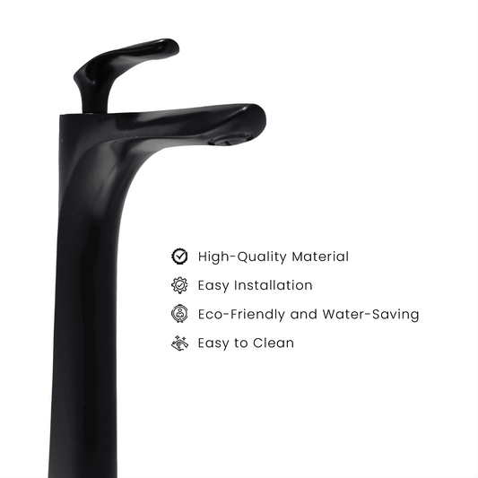 Nautica Tall Boy Basin Mixer - Black | Stylish & Durable Bathroom Mixer | DB Bathware - D&B Bathware