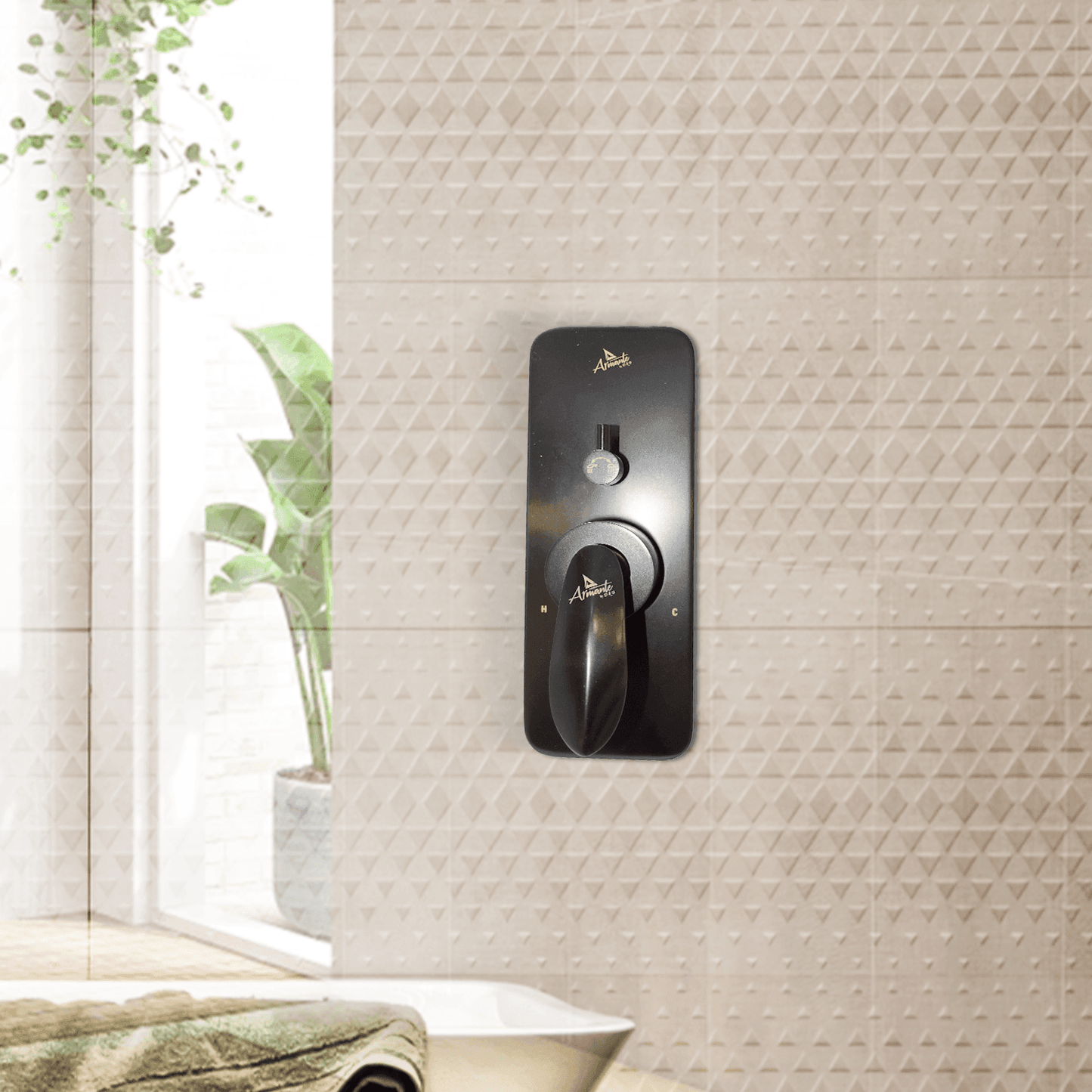 Nautica Upper Parts High Flow Diverter 46mm - Black | Premium Bathroom Diverter - D&B Bathware