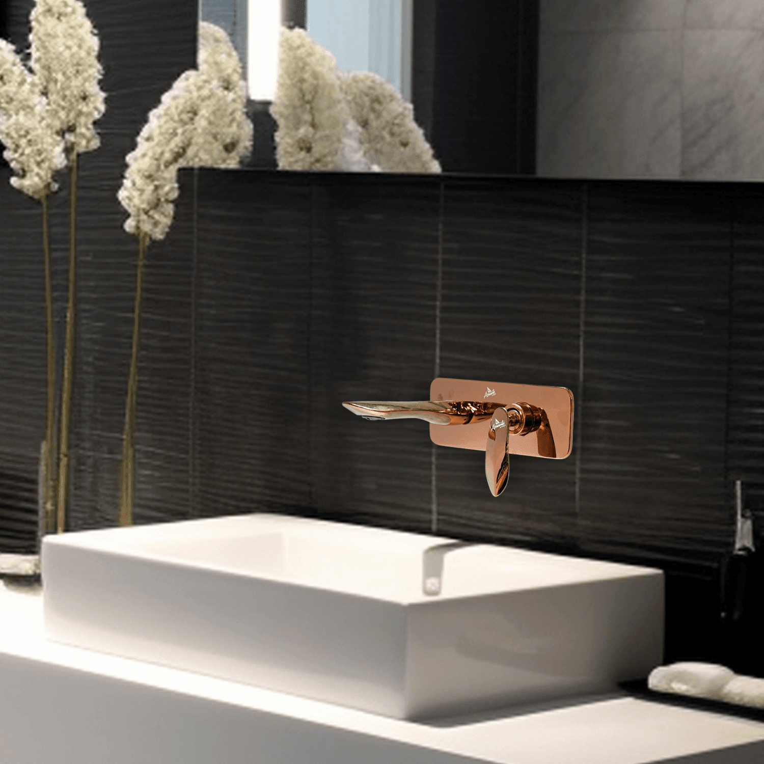 Nautica Wall Mounted Wash Basin Diverter Upper Part - Rose Gold | Premium Bathroom Diverter - D&B Bathware