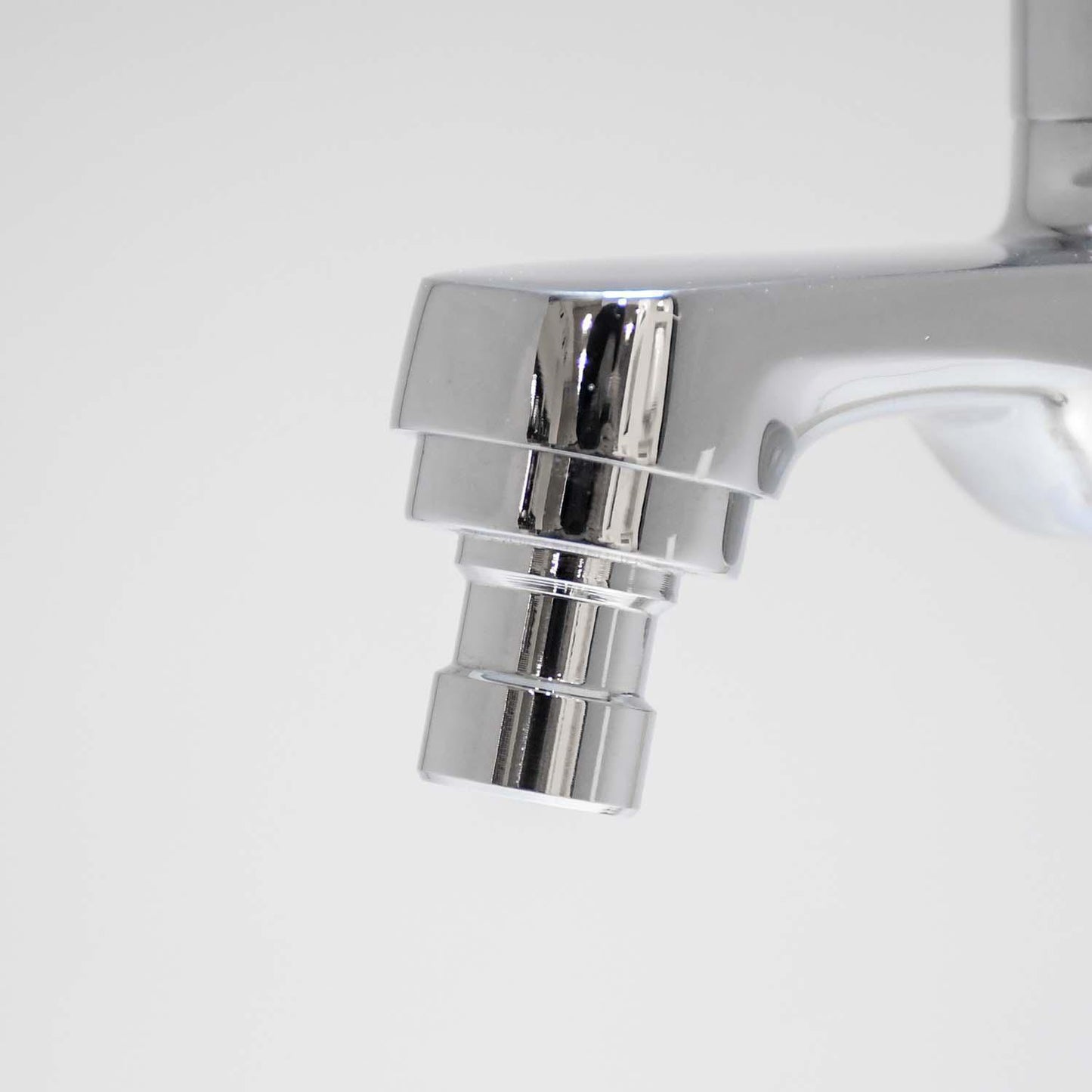 OLIVIA Brass Washing Machine Tap Chrome Finish Bib Cock, High Flow With Flange - D&B Bathware