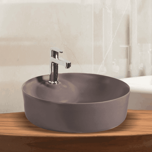 Omega Choco Matt Table Top Basin | Luxurious Warmth for Your Bathroom - D&B Bathware