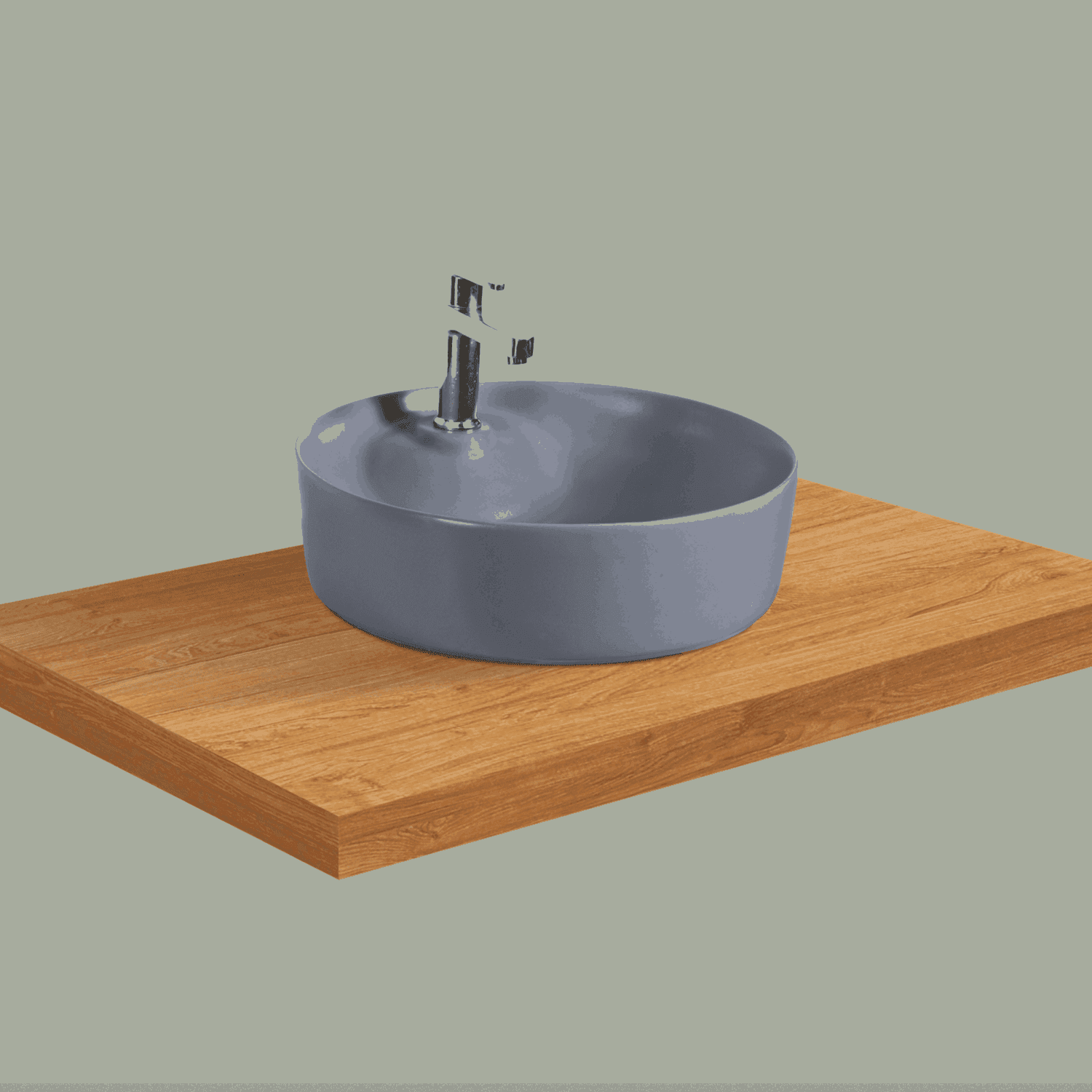 Omega Grey Matt Table Top Basin | Modern Elegance for Your Bathroom - D&B Bathware