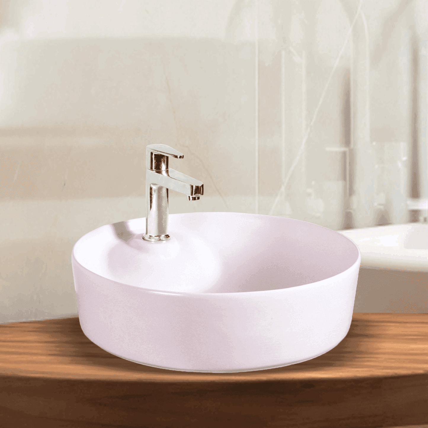 Omega Peach Matt Table Top Basin | Warm Elegance for Your Bathroom - D&B Bathware