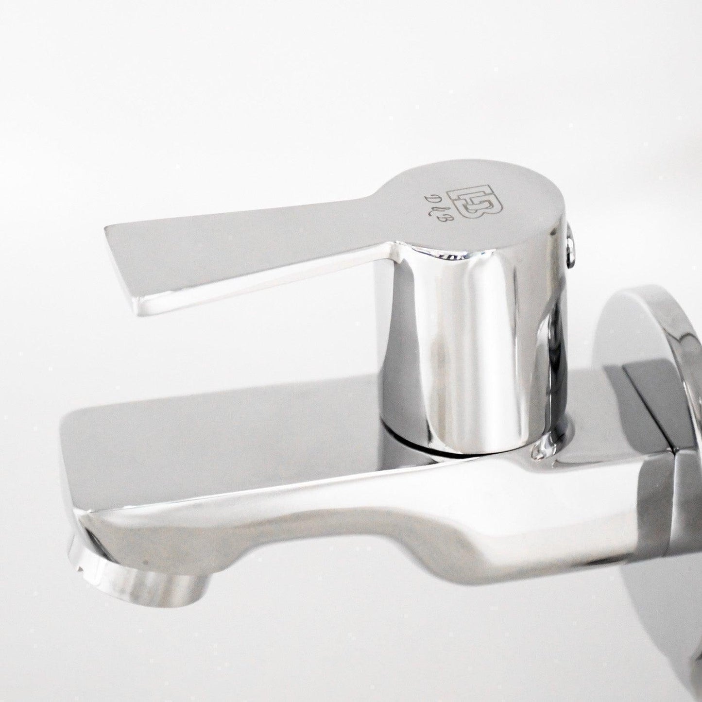 PICCOLO Brass Bib Cock Tap High Flow | Brass Flange| for Bathroom/Kitchen Chrome - D&B Bathware