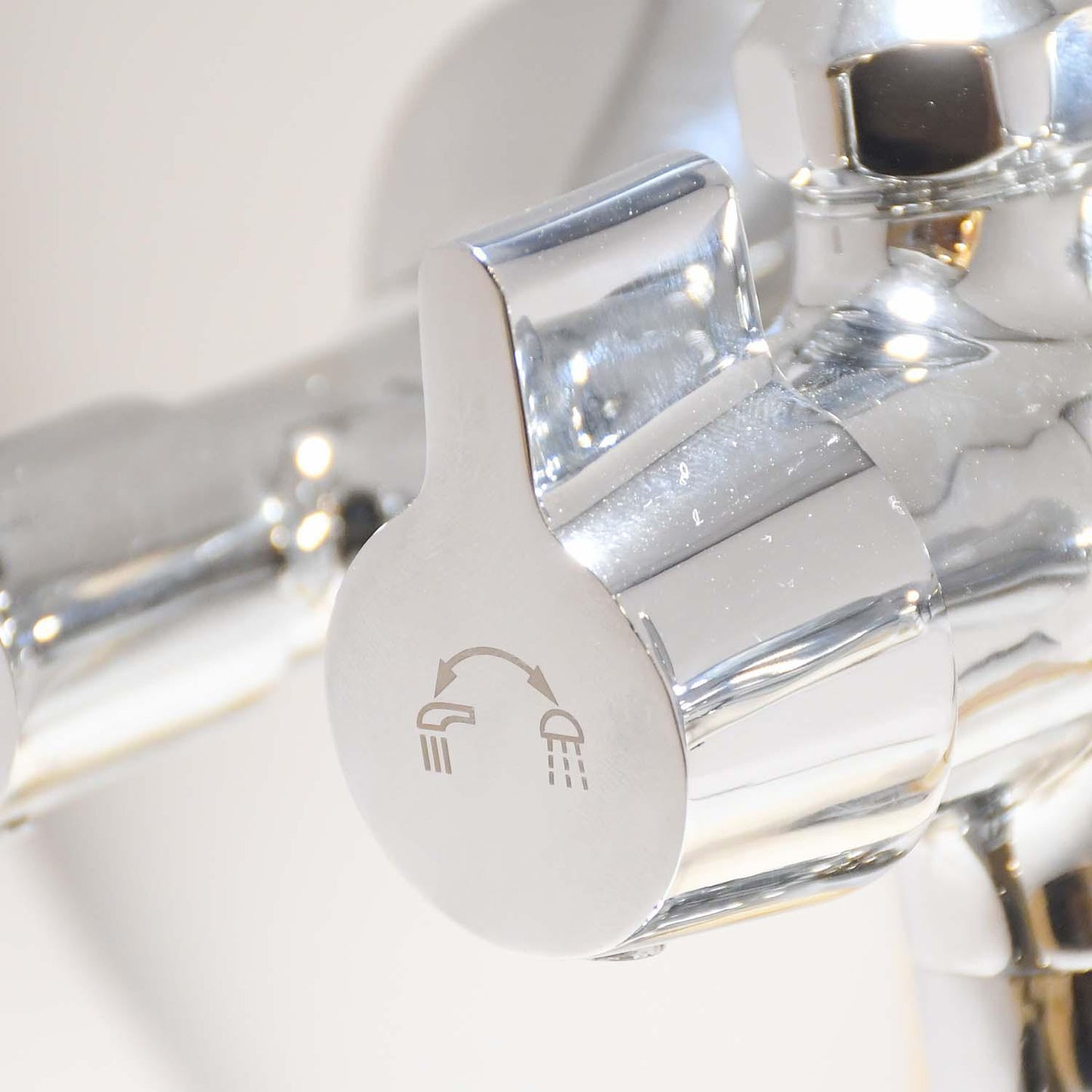 PICCOLO Full Brass 2in1 Wall Mixer with L Bend Ideal for - Bathroom and Kitchen - D&B Bathware