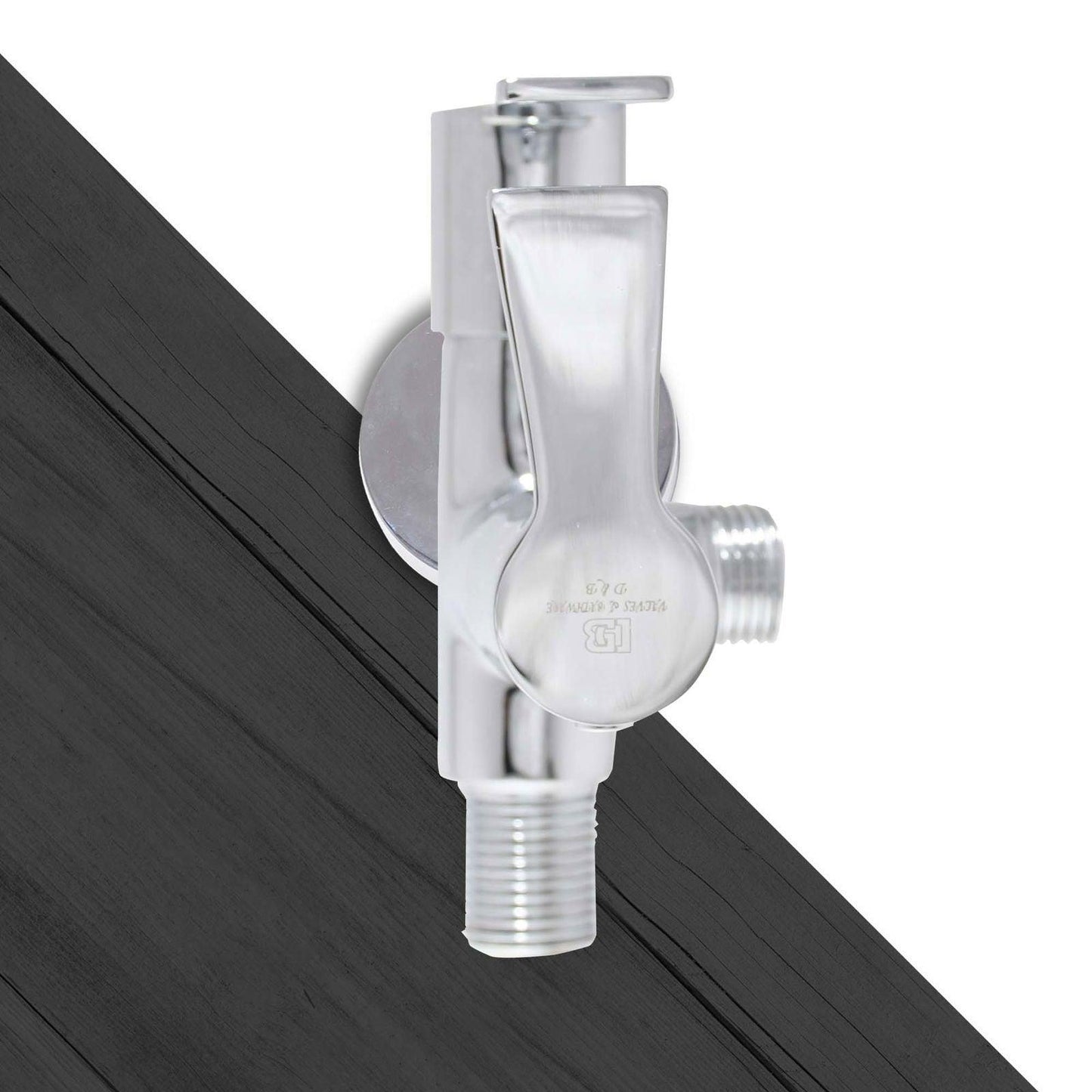 PICCOLO Premium Brass 2 Way Angle Valve Tap- Flange Ideal for Bathroom & Kitchen - D&B Bathware