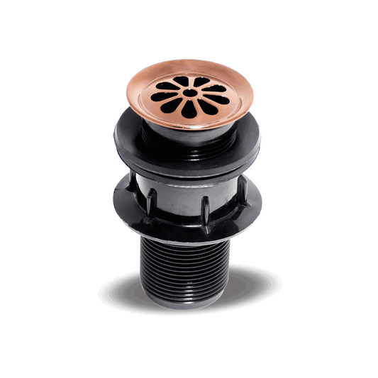Premium Brass Wash Basin Drain Waste Coupling with Full Thread Design | Long-Lasting Grid Strainer for Efficient Drainage - D&B Bathware