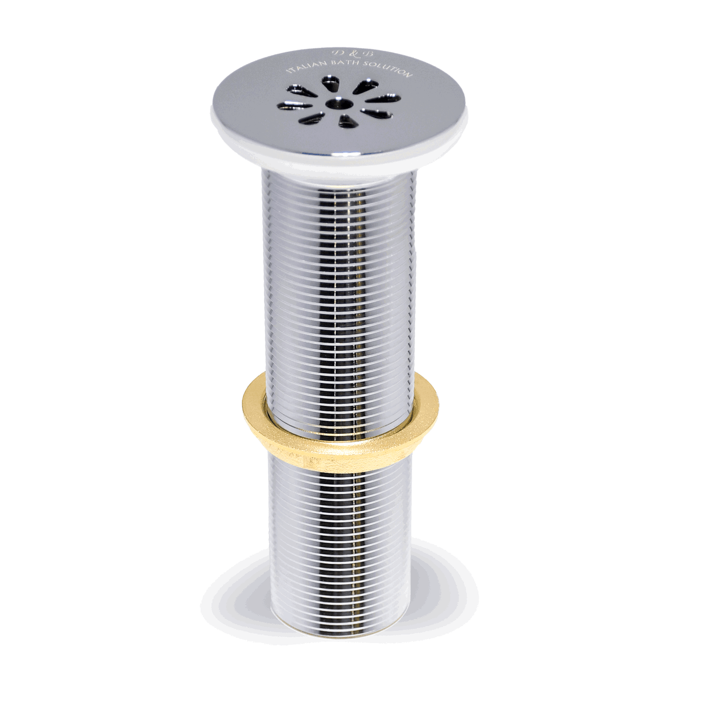 Premium Full Brass Wash Basin Drain Waste Coupling with Full Thread Design | Long-Lasting Grid Strainer for Efficient Drainage - D&B Bathware