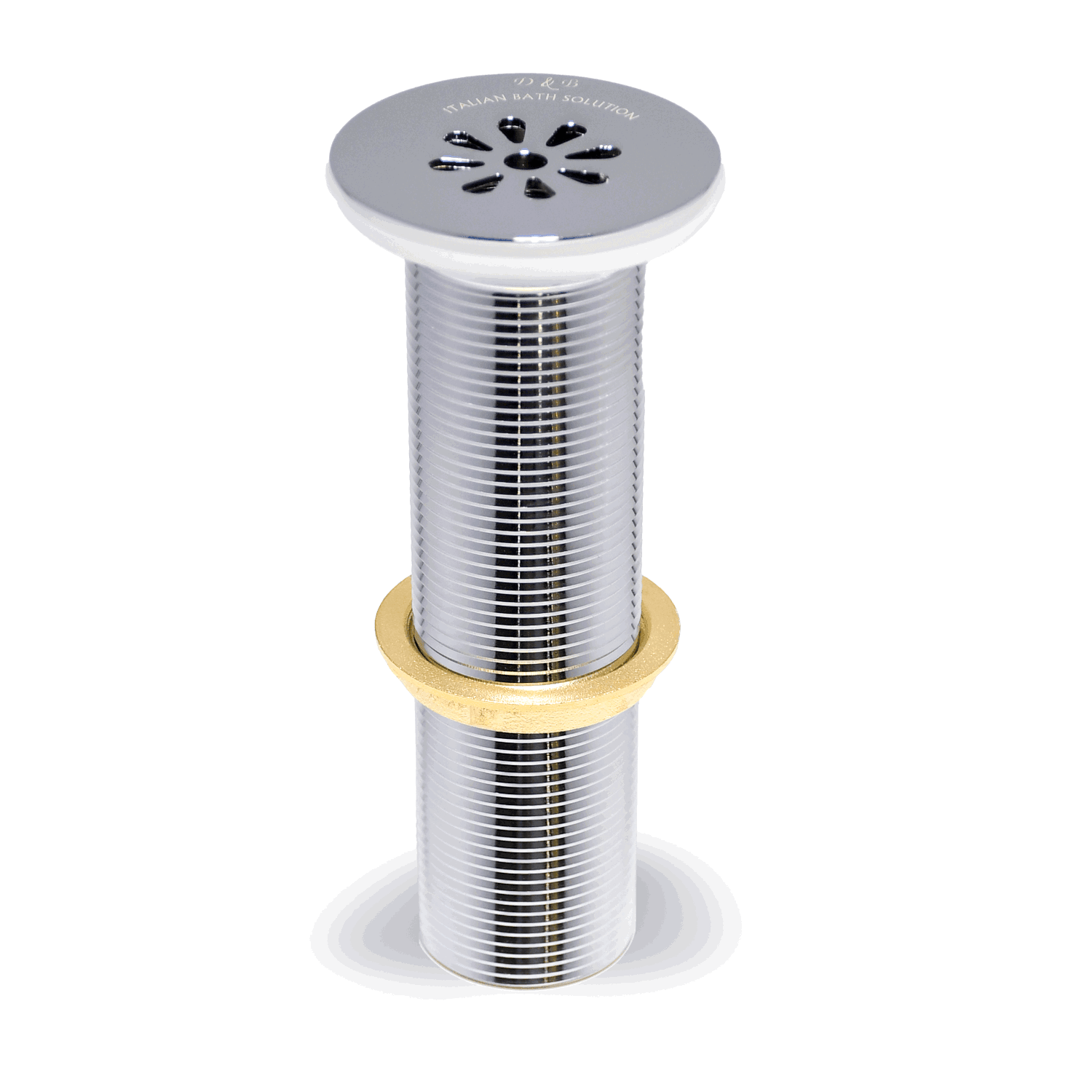 Premium Full Brass Wash Basin Drain Waste Coupling with Full Thread Design | Long-Lasting Grid Strainer for Efficient Drainage - D&B Bathware