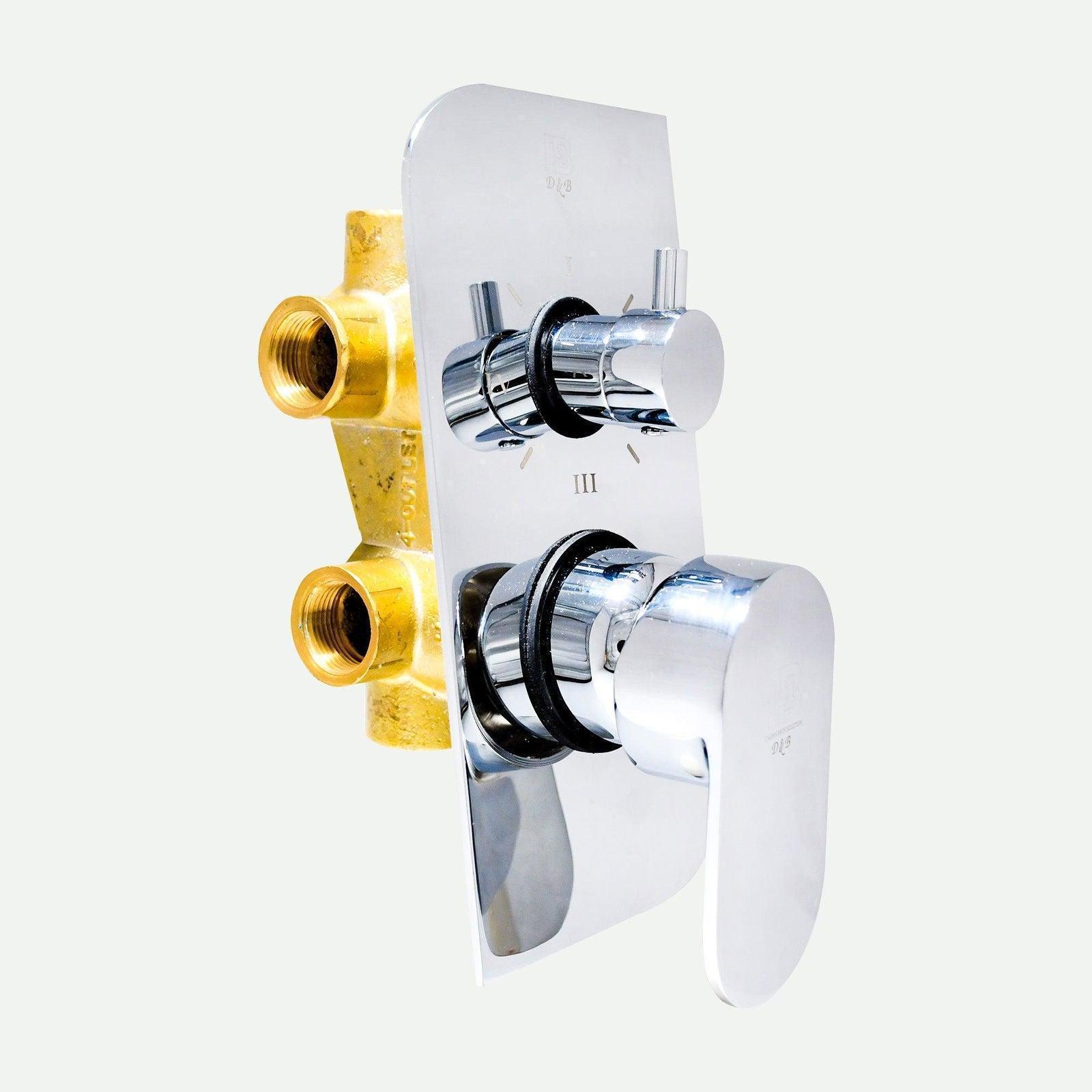 Quadra Plus 4000 (4 Outlet) Upper Part Ivano Series | Premium 4-Outlet Diverter for Showers - D&B Bathware