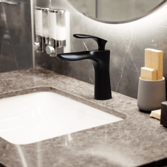 Short Boy Basin Mixer | Modern Bathroom Taps for Compact Spaces - D&B Bathware