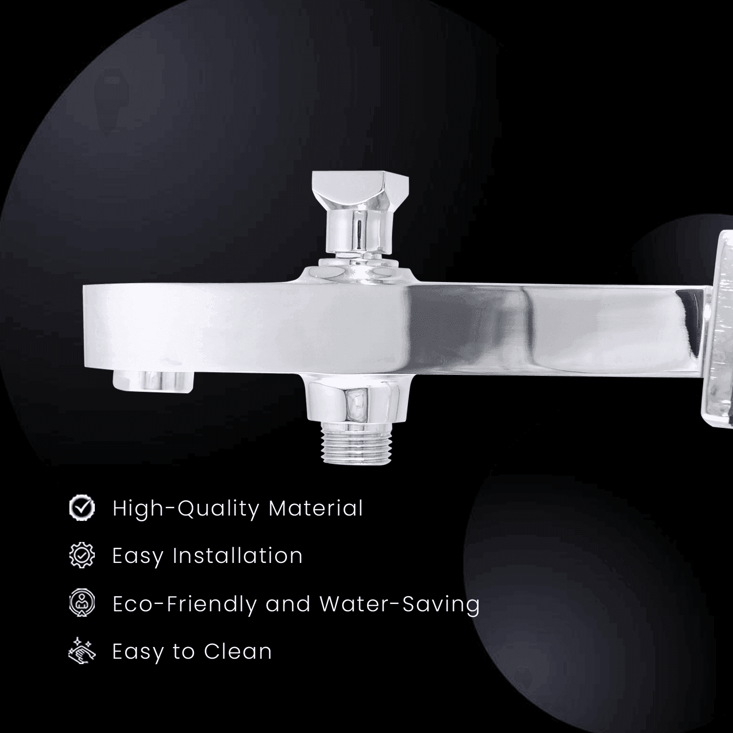 Tip-Ton High-Flow Brass Bath Spout Tub Filler | Tap Ideal for Bath |Brass Flange - D&B Bathware
