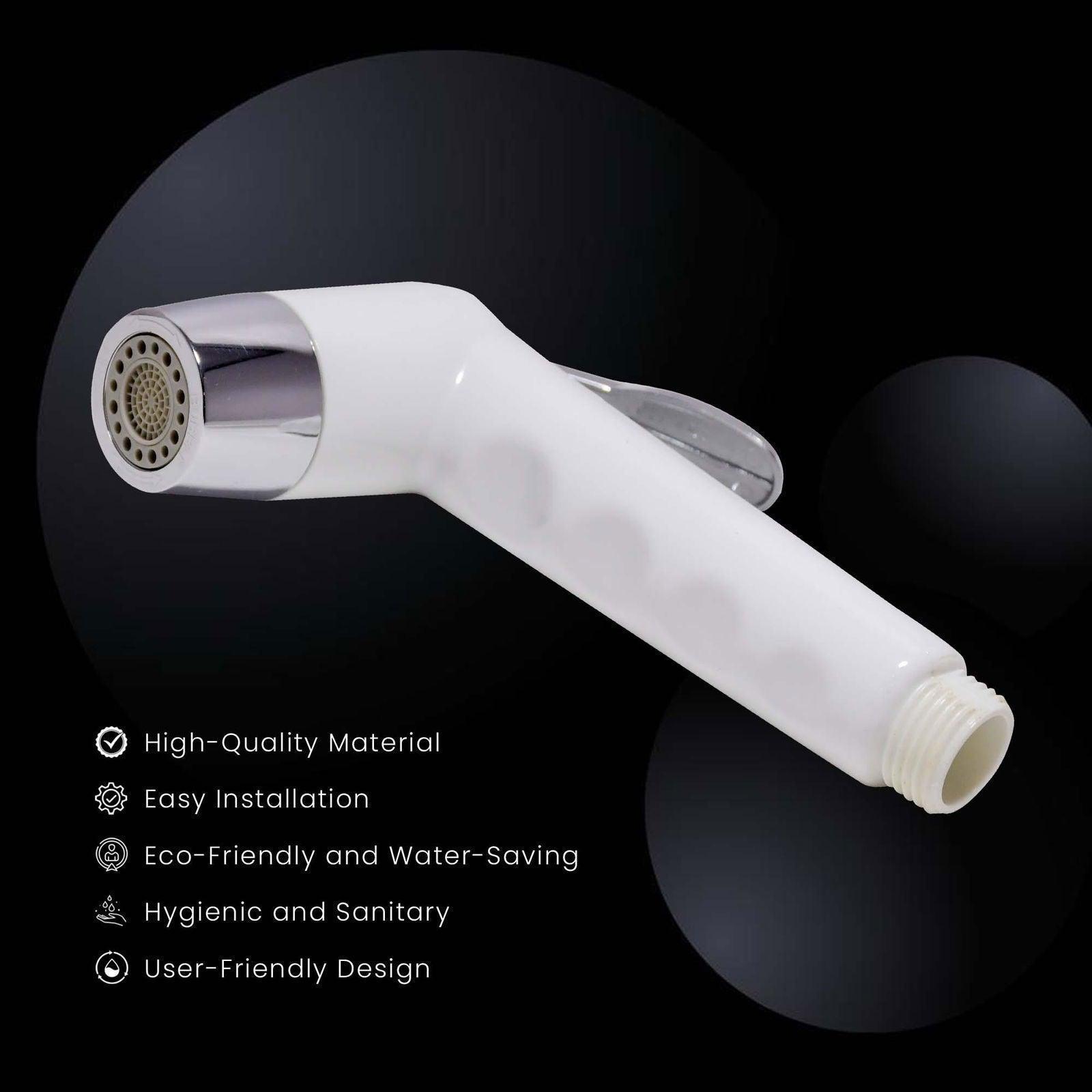 Toilet Jet Spray Kit – 1m Hose with Wall Bracket Sleek Wall-Mount Installation - D&B Bathware