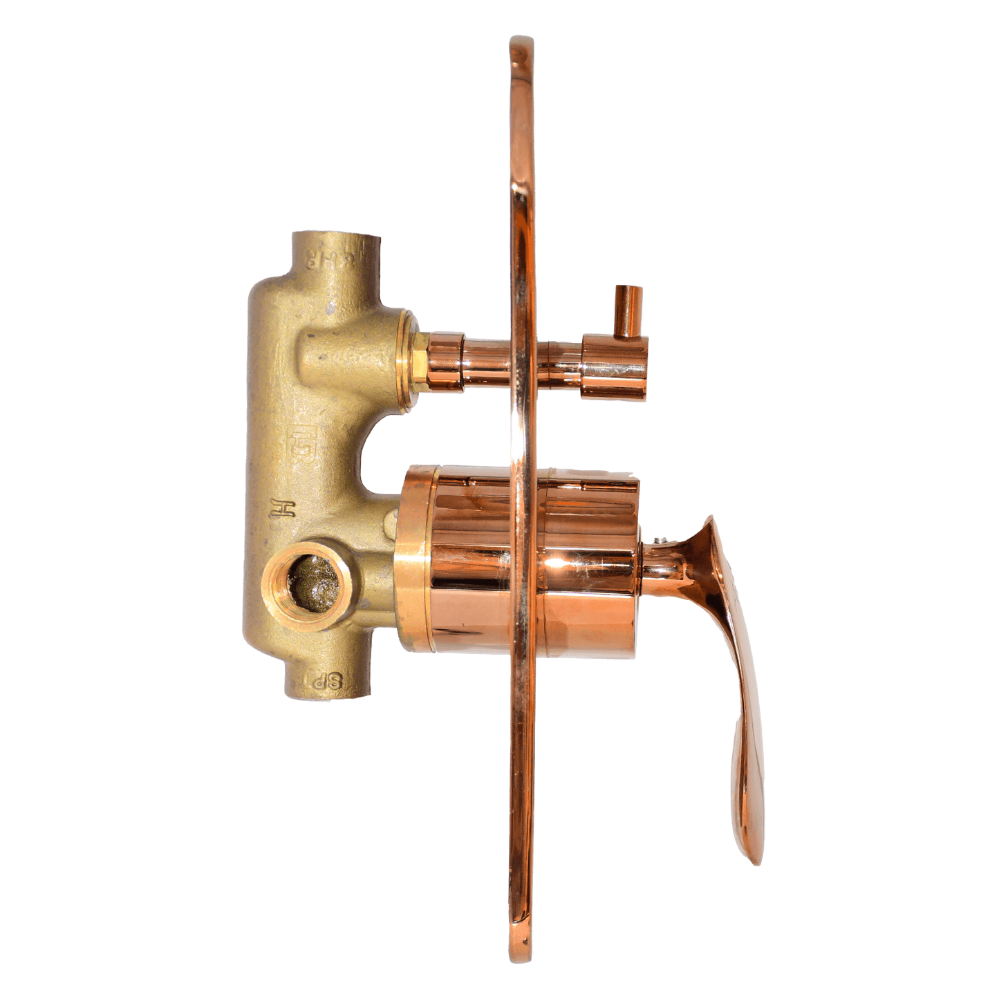 Upper Part High Flow Diverter 46 MM - Rose Gold | Premium Bathroom Diverter - D&B Bathware